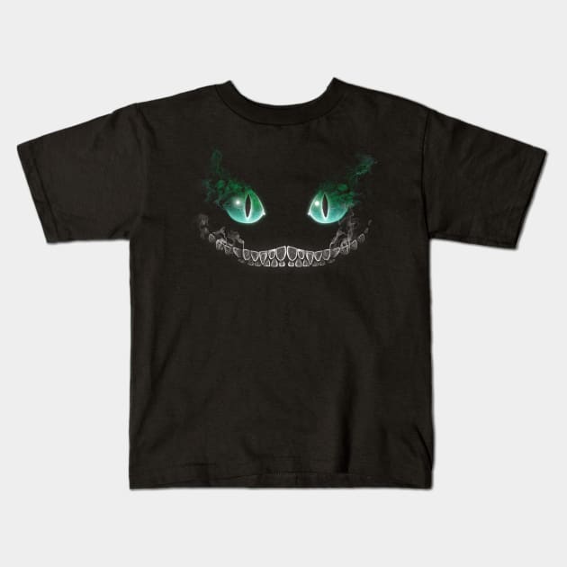 A Smile from the Shadows Kids T-Shirt by drsimonbutler